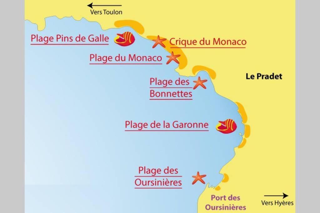 Апартаменты Superbe T2 Lumineux 3*** 10 Mn A Pied De La Plage Ле-Праде Экстерьер фото
